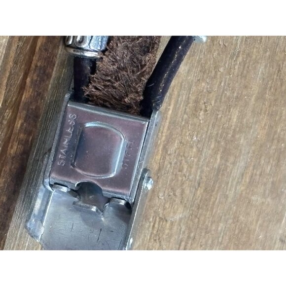 Dragon Claw Leather Bracelet With Stainless Steel Clasp - Picture 5 of 8